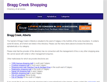 Tablet Screenshot of braggcreekshopping.com